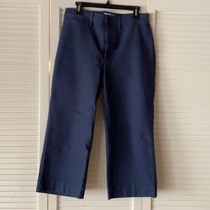 Madewell petite slim Emmett wide-leg crop pants.